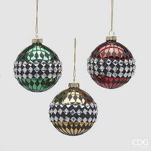 Addobbo Palla Scacchi 3 ass. D.8 C5 - Multicolor