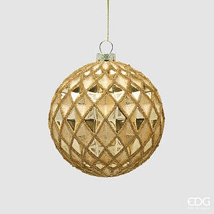 Addobbo Palla Rombi D.10 C6 - Gold