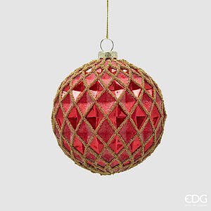 Addobbo Palla Rombi D.10 C6 - Red
