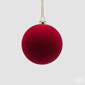 Addobbo Palla Velluto CF 8PZ D.8 C6 - Burgundy