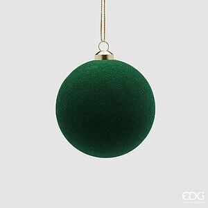 Addobbo Palla Velluto CF 8PZ D.8 C6 - Dark Green