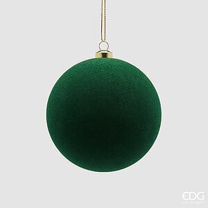 Addobbo Palla Velluto CF 6PZ D.10 C6 - Dark Green