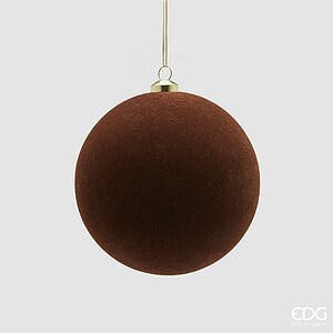 Addobbo Palla Velluto CF 6PZ D.10 C6 - Dark Brown