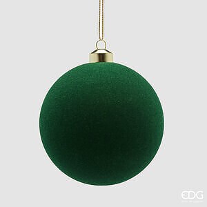 Addobbo Palla Velluto CF 4PZ D.12 C6 - Dark Green