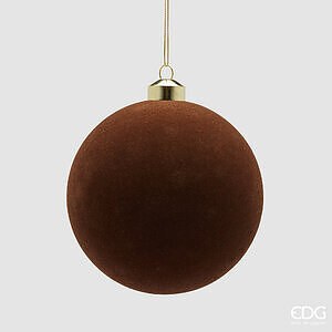 Addobbo Palla Velluto CF 4PZ D.12 C6 - Dark Brown