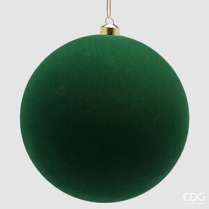 Addobbo Palla Velluto CF 3PZ D.20 C6 - Dark Green