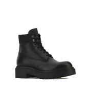 Prada Round-Toe Lace-Up Boots