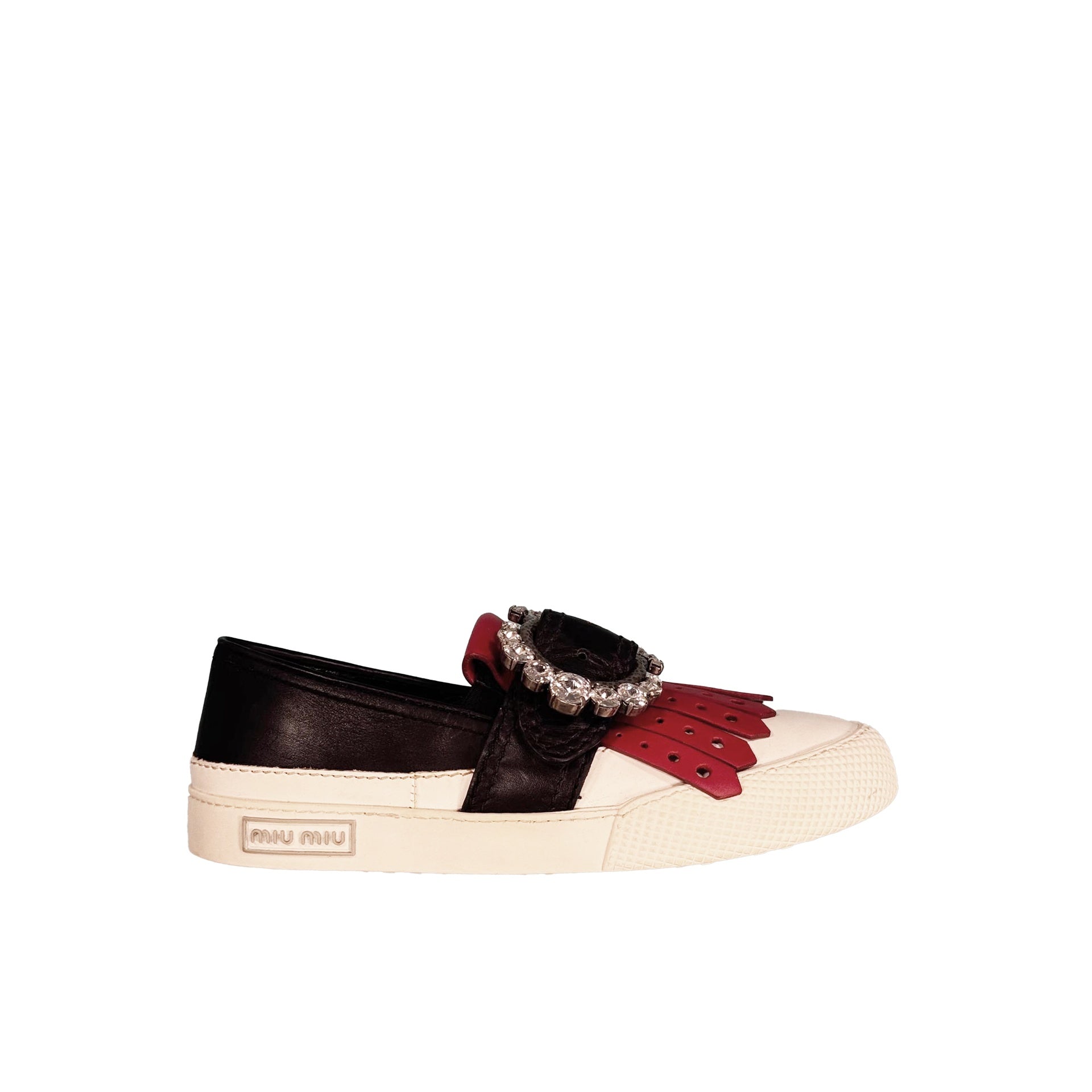 Miu Miu Leather Sneakers - WOMEN SHOES - Miu Miu - Jammy Dude