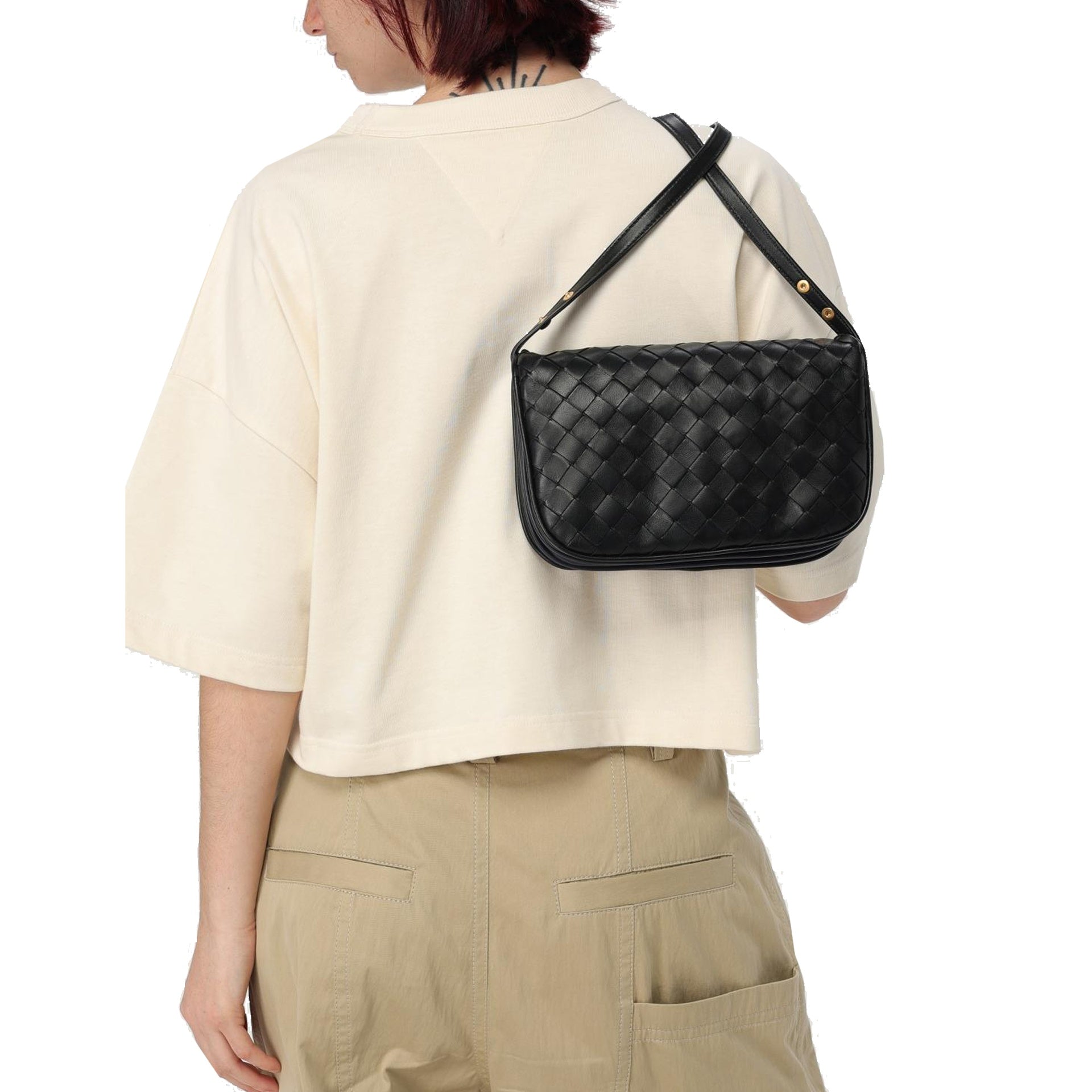 Bottega Veneta Intrecciato Puff Leather Clutch