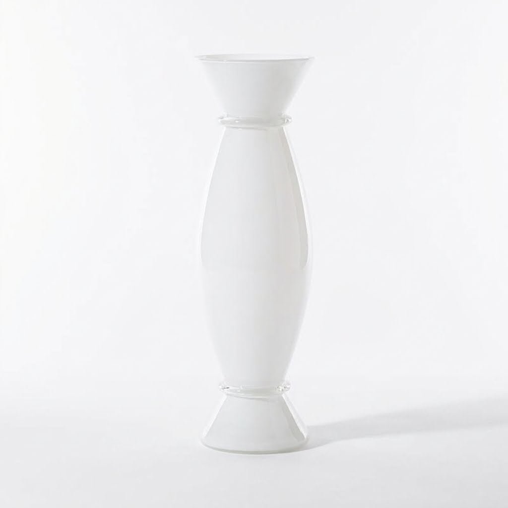 VASO ACCO -706.70- lattimo decoro cristallo - VENINI - Jammy Dude