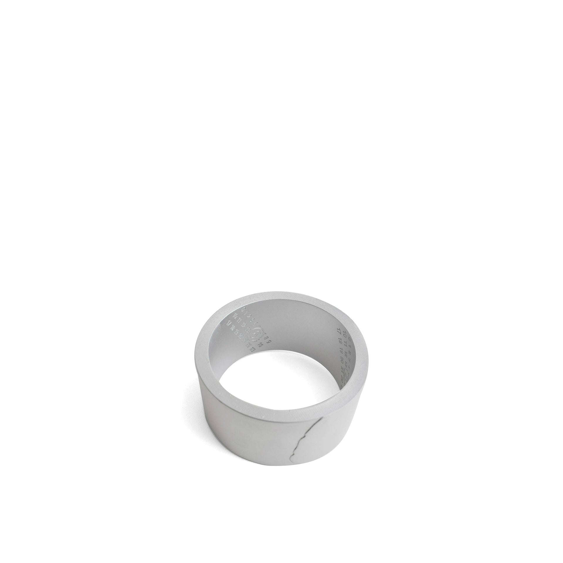 MM6 Maison Margiela Logo Engaved Large Bracelet