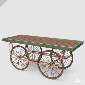 Carrello Rettangolare H.72 L.180 L.71,5 C6 - Brown