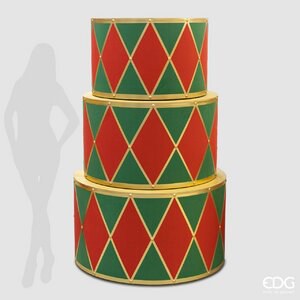 Tavolo Espositore Tamburo SR3PZ D115+100+85 C3 - Green Red