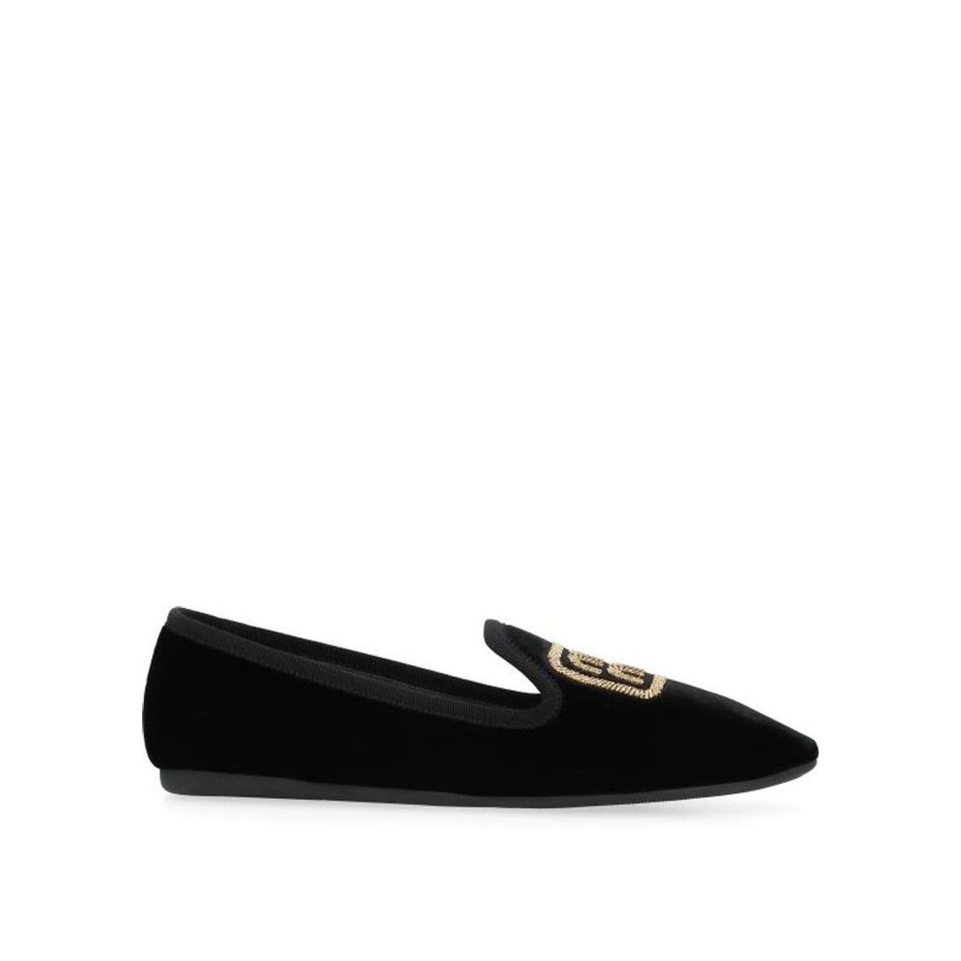 Miu Miu Logo Velvet Flats - WOMEN SHOES - Miu Miu - Jammy Dude