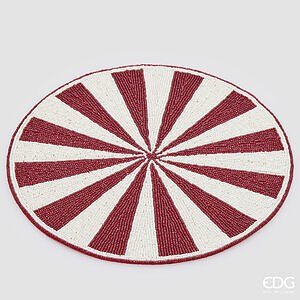 Sottopiatto Raggiera Rotondo D.36 C6 - White Red