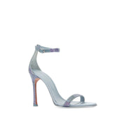 Amina Muaddi Kim Embellished Ankle Strap Sandals
