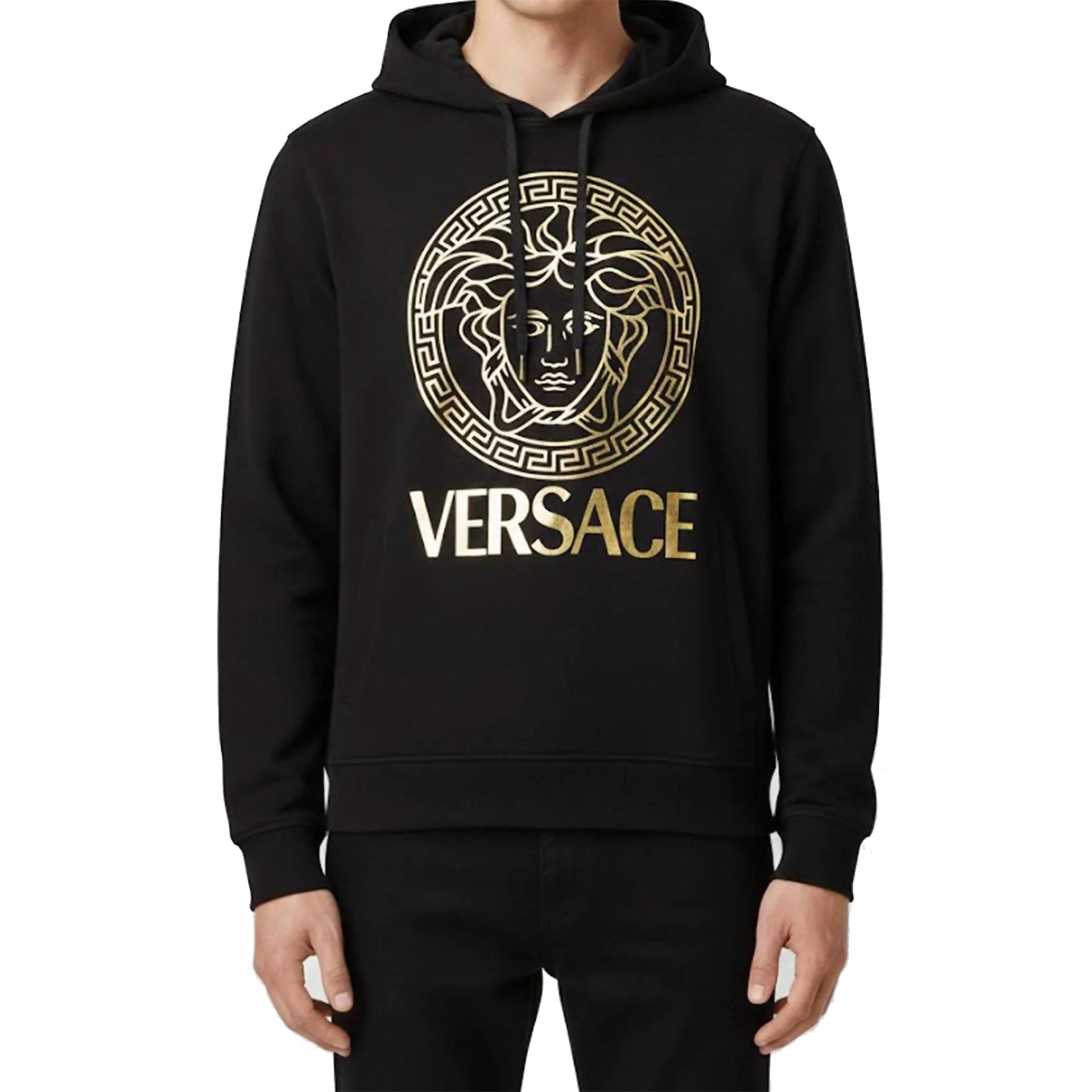 Versace Gold Medusa Logo Hoodie - MEN CLOTHING - VERSACE - T.Luxy
