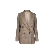 Brunello Cucinelli Prince Of Wales Linen Blazer