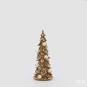 Decoro Pino con Perle H.34 D.13 C5 - Gold