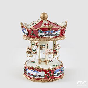 Carillon Cavallo Giostra H.25 D.20 Carillon C6 - Red