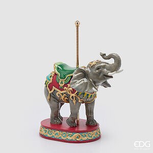 Decoro Elefante Giostra H.44 L.35 L.17 C6 - Grey