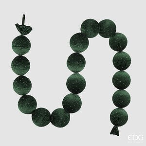 Festone Palle Brillanti X17 L.180 D.10 C6 - Dark Green