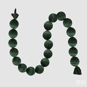 Festone Palle Brillanti X20 L.180 D.8 C6 - Dark Green