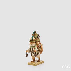 Decoro Scoiattolo H.22 L.9 L.15 C6 - Hazelnut