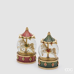 Sfera Acqua Cavallo Giostra 2 ass. H.11.5 D.7 C6 - Green Red