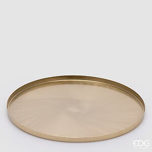 Vassoio Decorativo Rotondo H.2 D.40 C6 - Gold