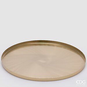 Vassoio Decorativo Rotondo H.2 D.50 C6 - Gold
