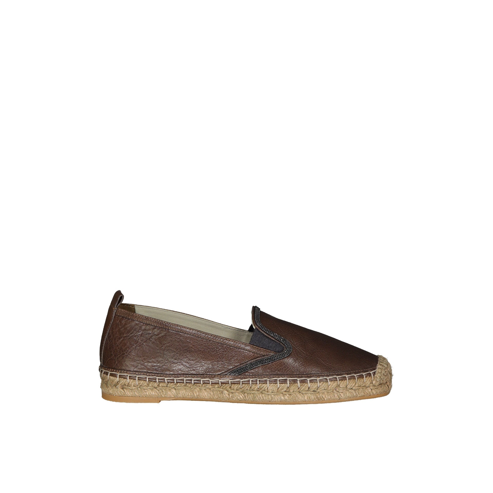 Brunello Cucinelli Leather Espadrilles - WOMEN SHOES - Brunello Cucinelli - Jammy Dude