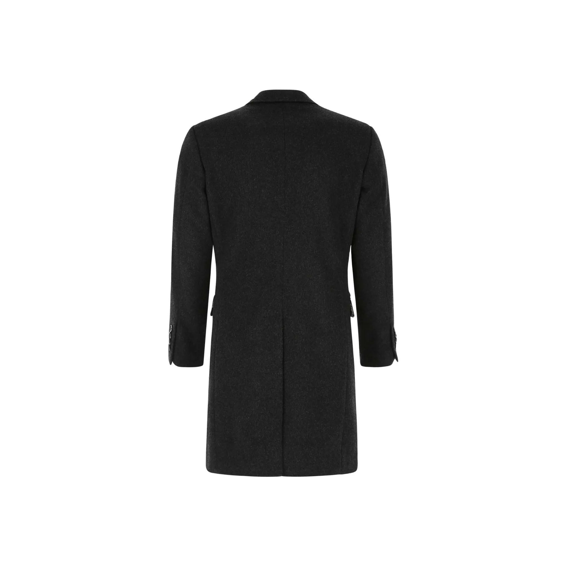 Dolce & Gabbana Slate Wool Blend Coat