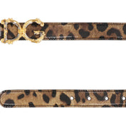 Dolce & Gabbana Leather Logo Belt