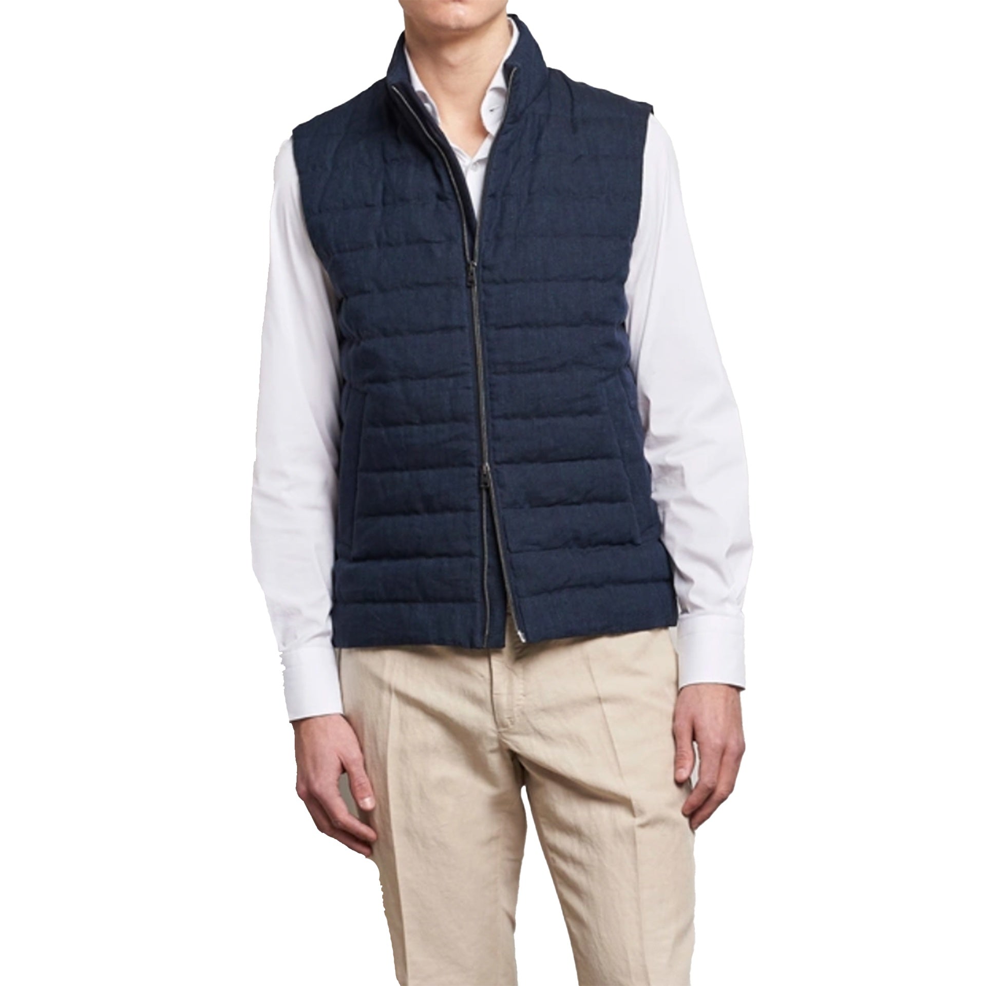 Herno Linen Down Gilet - MEN CLOTHING - HERNO - Jammy Dude