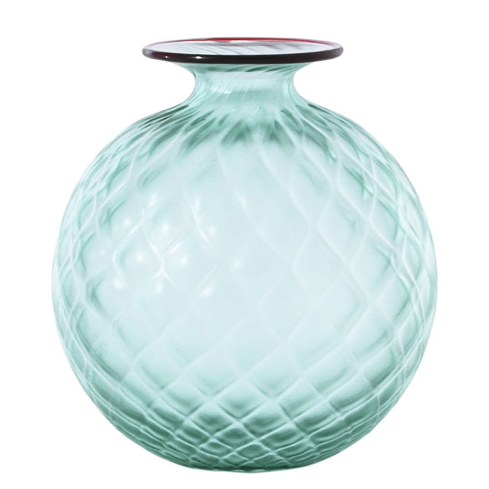 100.14 MONOFIORE BALLOTON VERDE MENTA FILO ROSSO