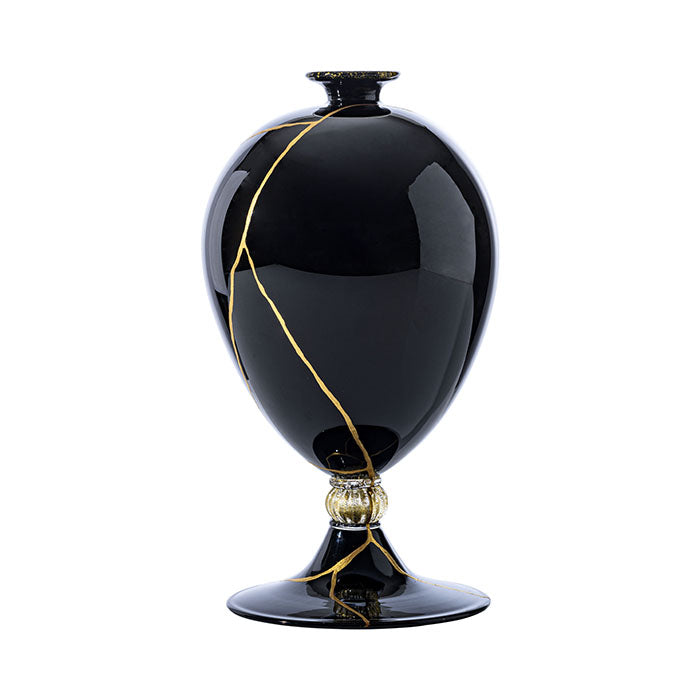 600.17 VERONESE NERO E CRISTALLO FOGLIA ORO