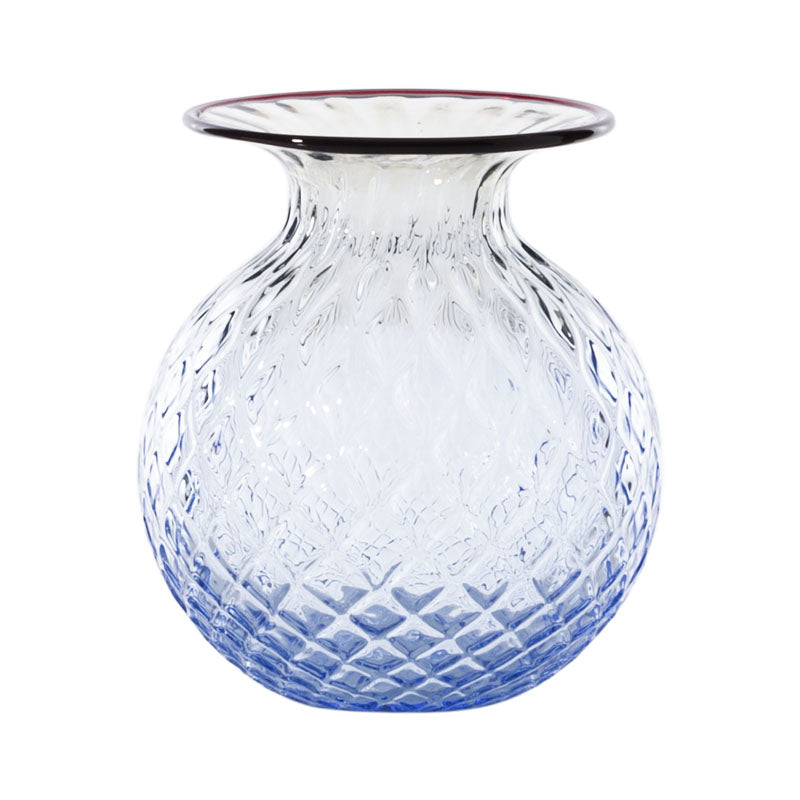 100.37 BALLOTON FIORE BLUINO FILO ROSSO
