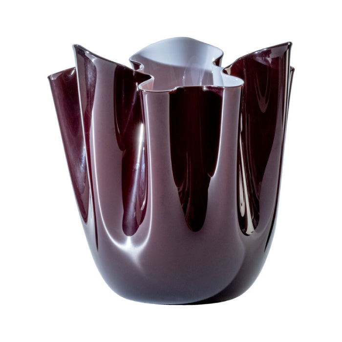 700.00 VASO FAZZOLETTO GRANDE SABBIATO ROSSO VENEZIA INT. ROSA CIPRIA