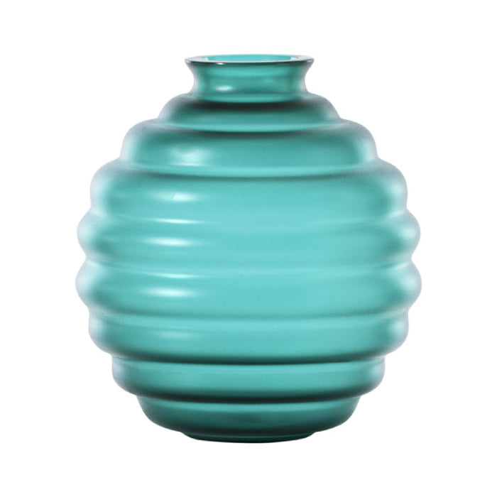 707.08 VASO DECO PICCOLO TRASPARENTE SABBIATO VERDE