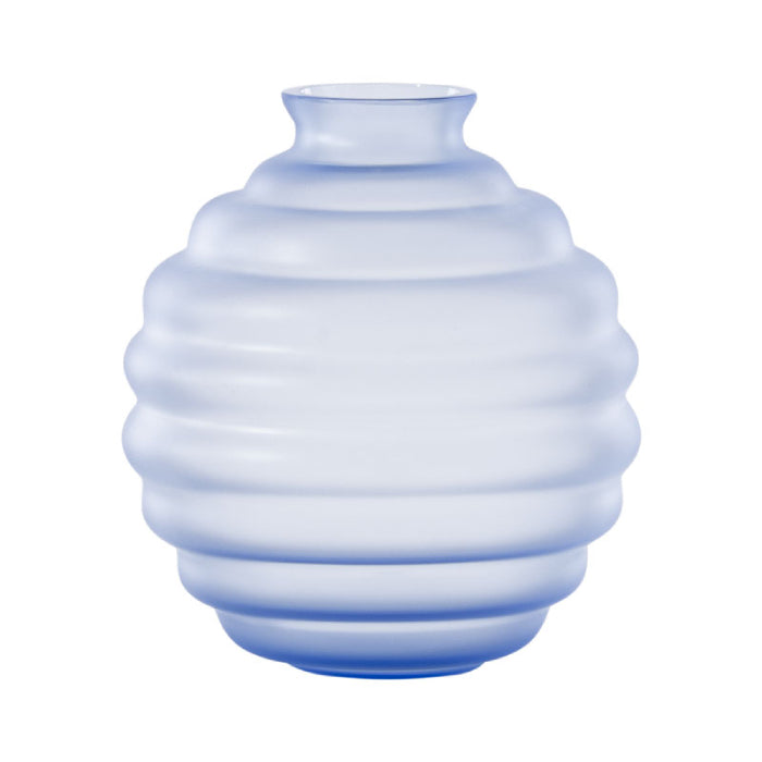 707.08 VASO DECO PICCOLO TRASPARENTE SABBIATO BLUINO