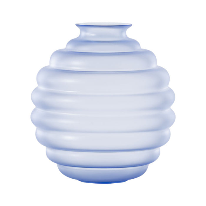 707.10 VASO DECO GRANDE TRASPARENTE SABBIATO BLUINO
