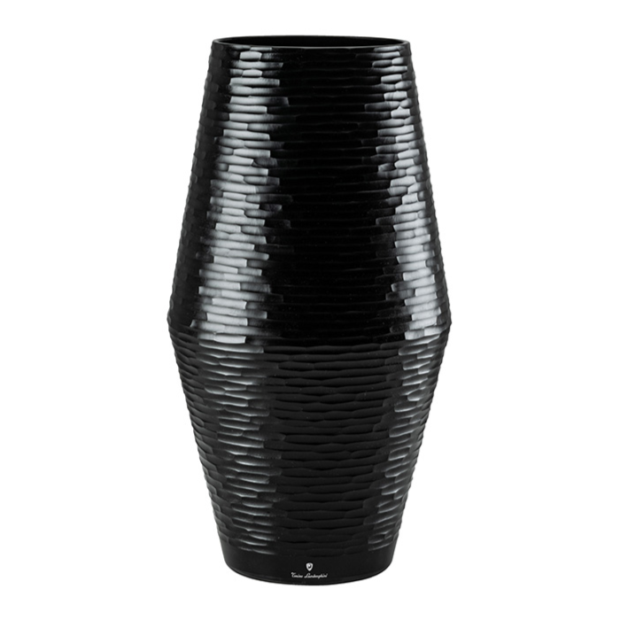 782.13 VASO DEDALO NERO BATTUTO