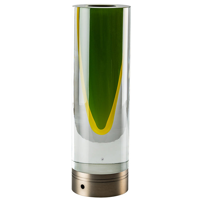 782.21 VASO PISTONE NERO/GIALLO CRISTALLO