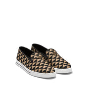Prada Embroidered technical fabric slip-on shoes
