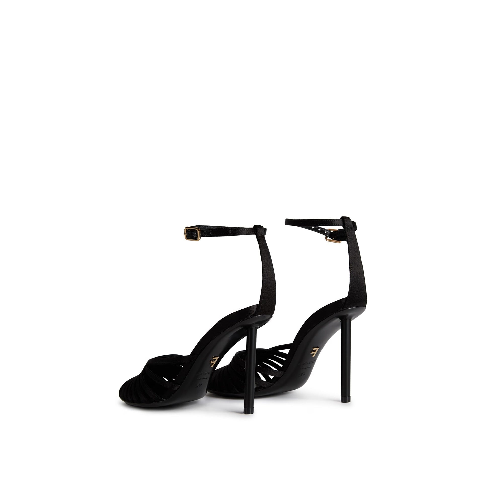 P112JD-TG 38 SUOLA GRAFF-Salvatore Ferragamo Ermelia 95 Satin Sandals