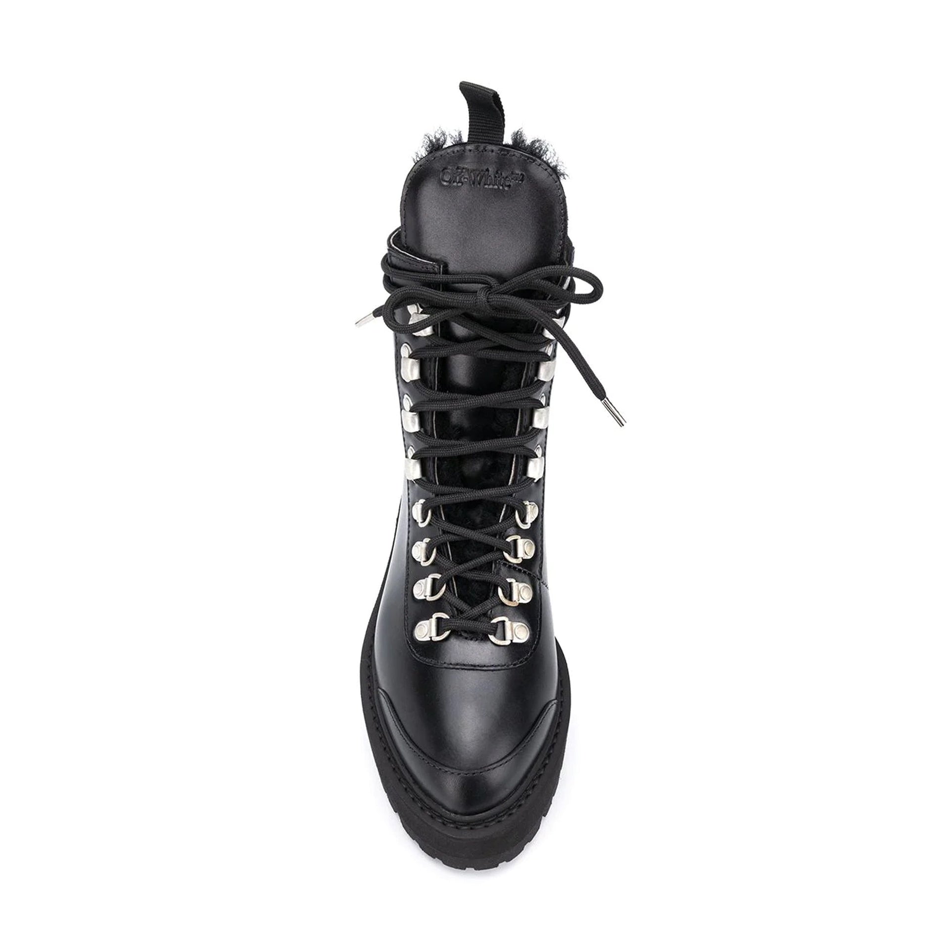 Off-White Leather Ankle Boots