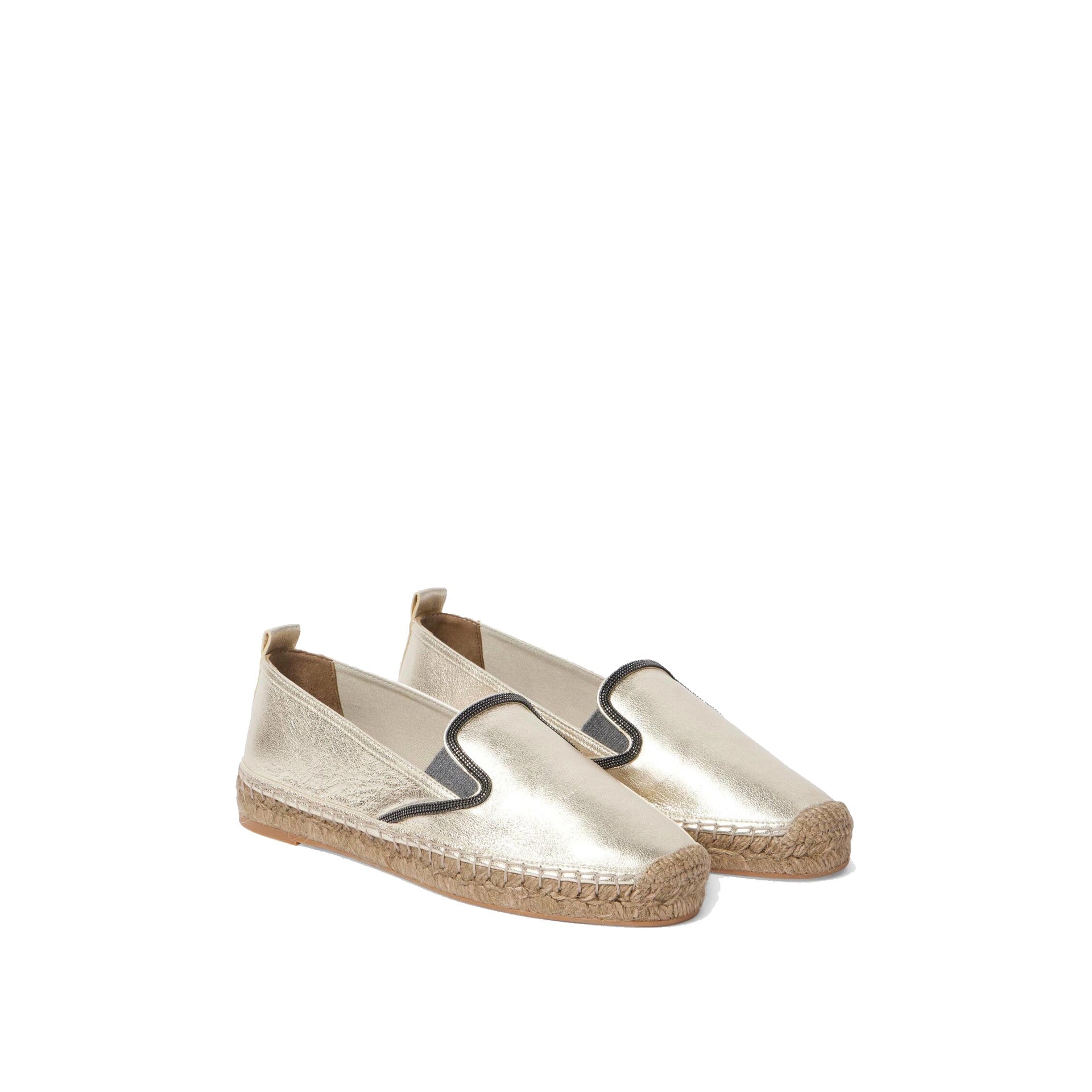 Brunello Cucinelli Leather Espadrilles - WOMEN SHOES - Brunello Cucinelli - Jammy Dude