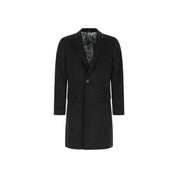 Dolce & Gabbana Slate Wool Blend Coat