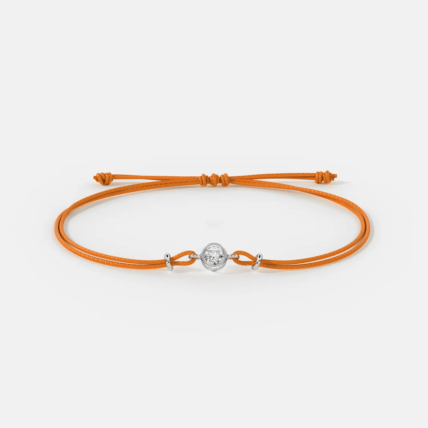 Braccialetto di corda con diamante 0.25 carati - The New Leo - Jammy Dude